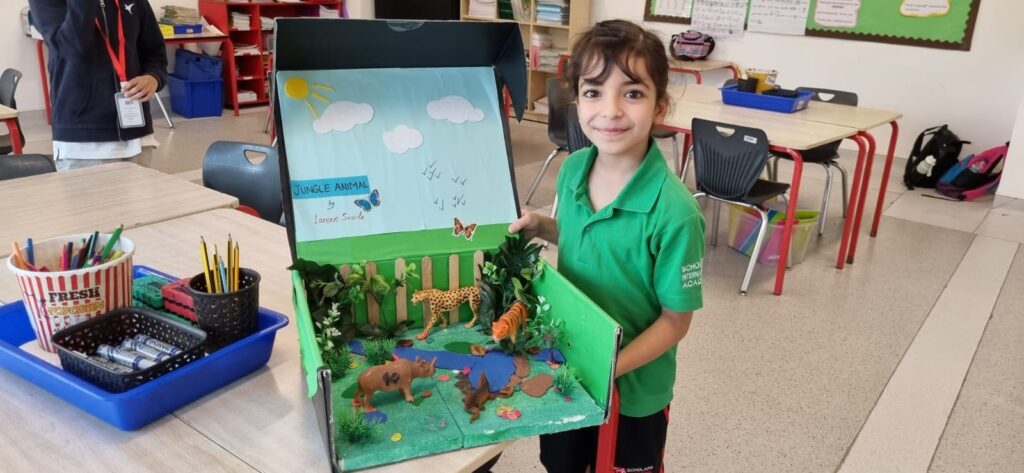 SIA young learner with her terrarium